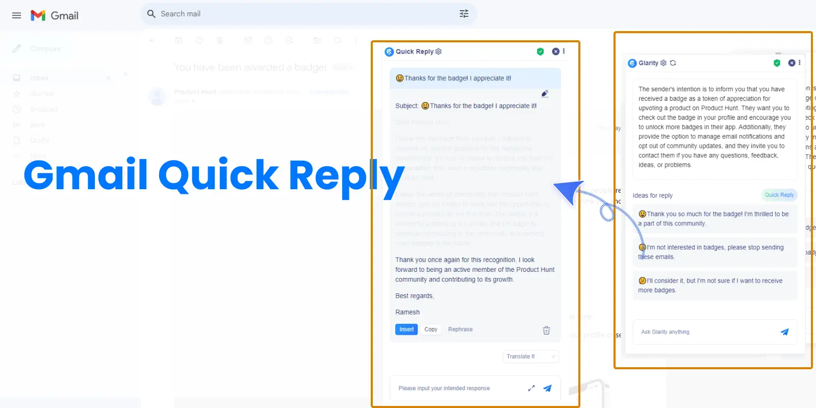 Gmail Quick Reply